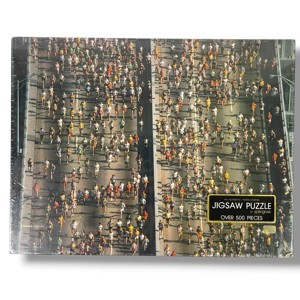 Vintage Springbok 500 Piece Jigsaw Puzzle Sealed "See How They Run!" NEW SEALED